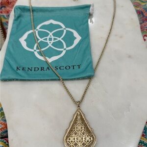 Kendra Scott Gold Filigree Pendant Necklace